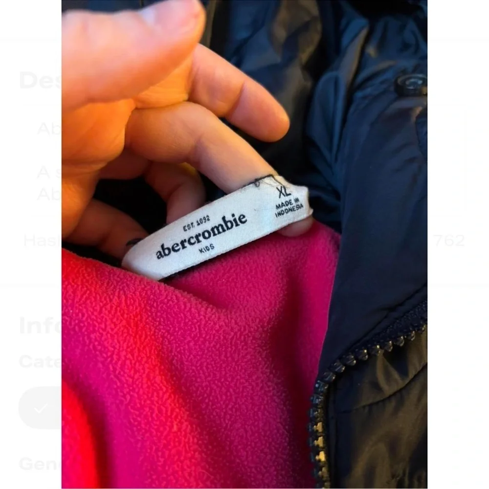 Abercrombie Kids XL Puffer Jacket